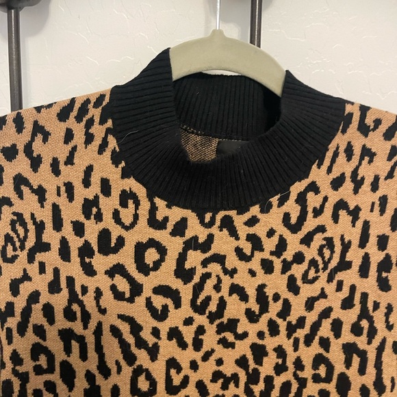 J. Crew Leopard Sweater Dress NWT - Picture 4 of 5
